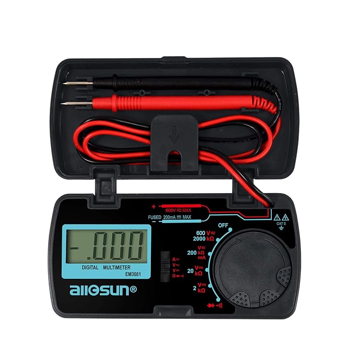 Buy ALLOSUN Digital Multimeter/DMM/Multi Tester Amp/Ohm/Volt Meter/Diode and Continuity Test