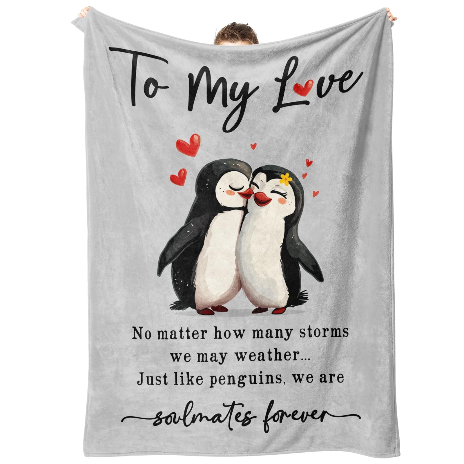 Cadeau romantique I Love You | Une couverture douce pour déclarer votre flamme au quotidien