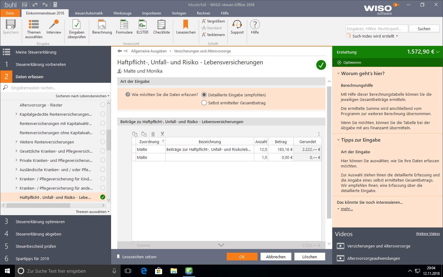 WISO steuer:Office 2019 (für Steuerjahr 2018): Unser Bestes für Ihre Steuererklärung 2018. Windows (WISO Steuer-Software)
