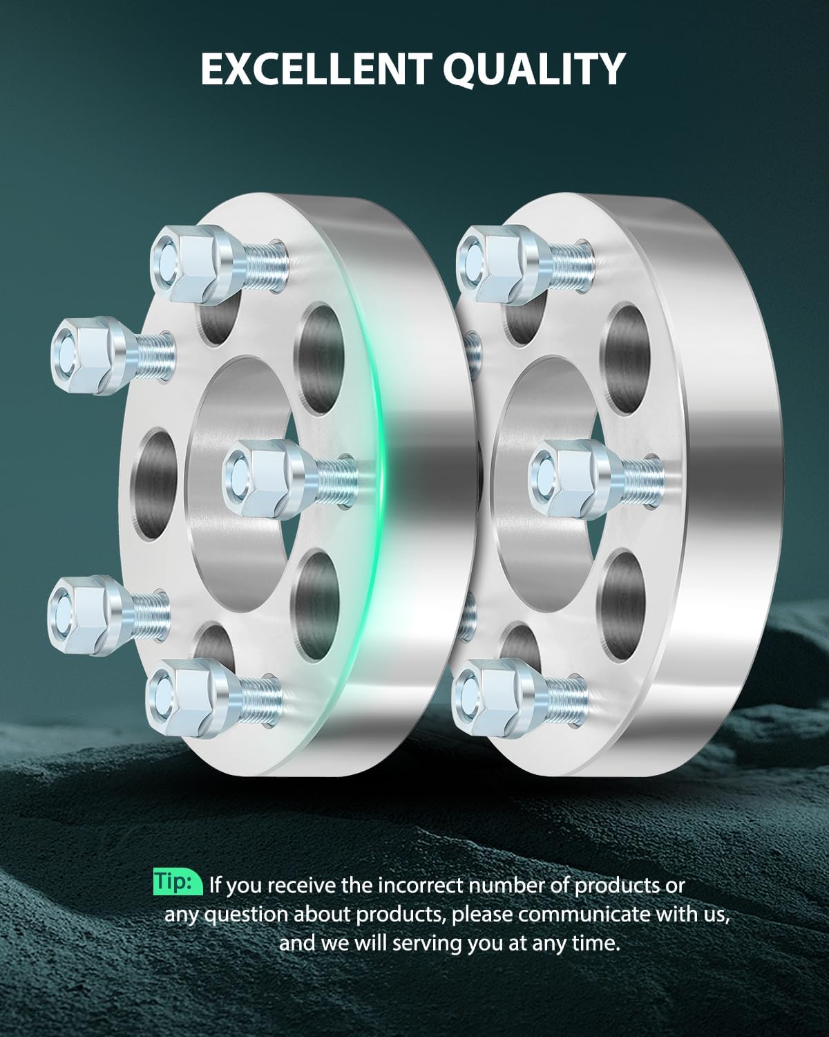 SCITOO 2Pcs Wheel Adapters 1.25 inch 5x4.5 to 5x5 Bore 71.5mm Studs 1/2 5 Lug Wheel Spacers Adapters Fit for for Ford Explorer for Ford for Mustang for Ford Edge for Ford Ranger for Ford