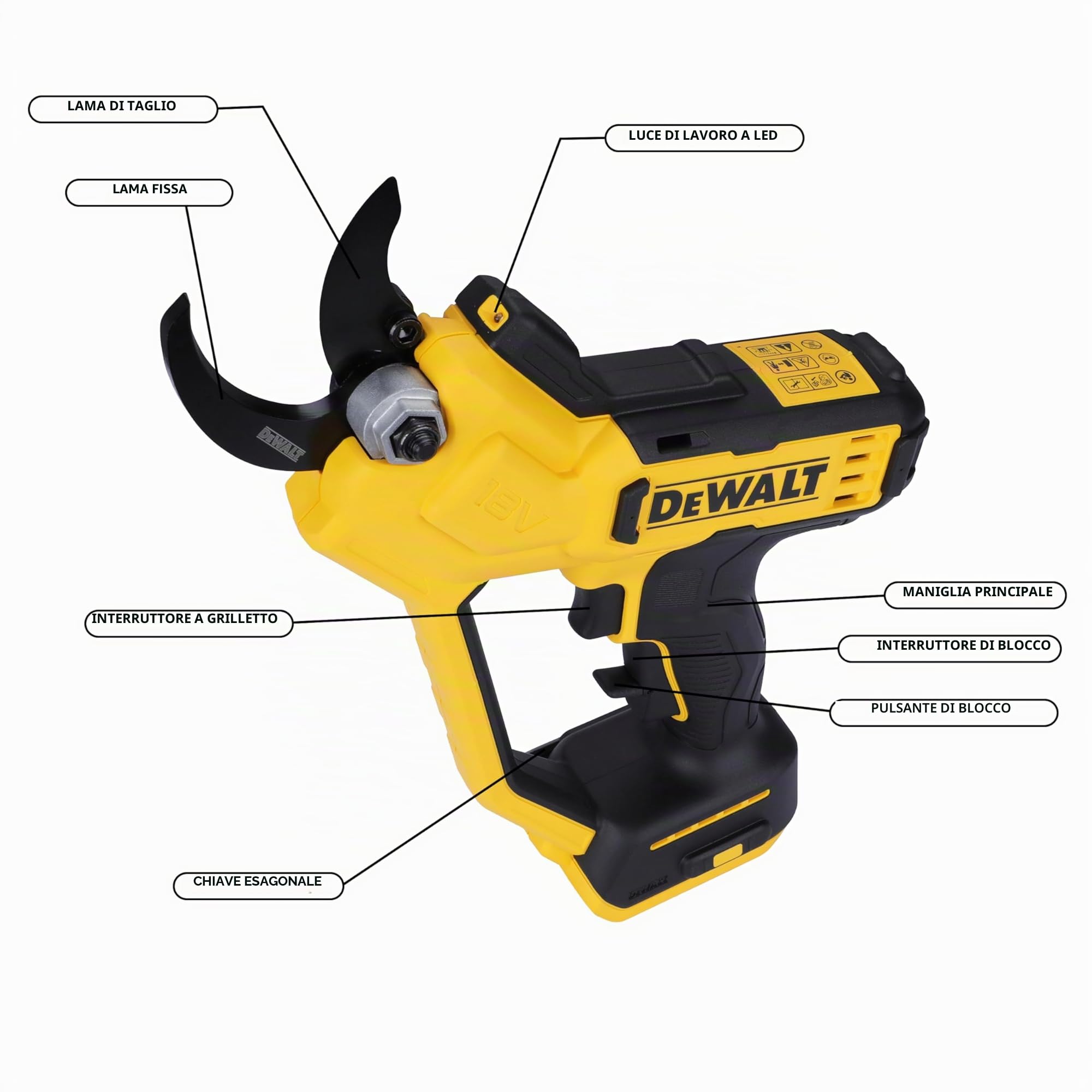 DeWalt DCMPP568N-XJ Potatore Manuale 18 V XR 5.0 Ah con Batteria o Caricatore