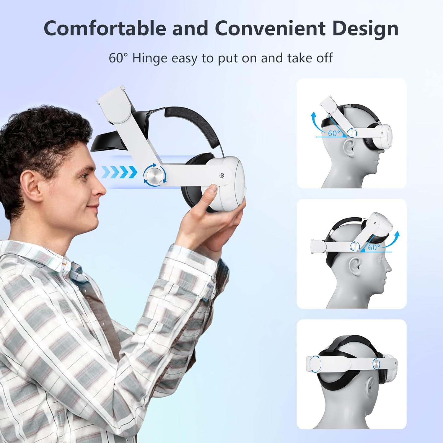 Battery Head Strap Compatible with Meta Quest 3 & 3S 10000mAh - Battery Pack Soft Elite Strap for Balance Weight - Extend Playtime, Enhance Immersion, Fast Charge Battery Strap Accessories - Image 5