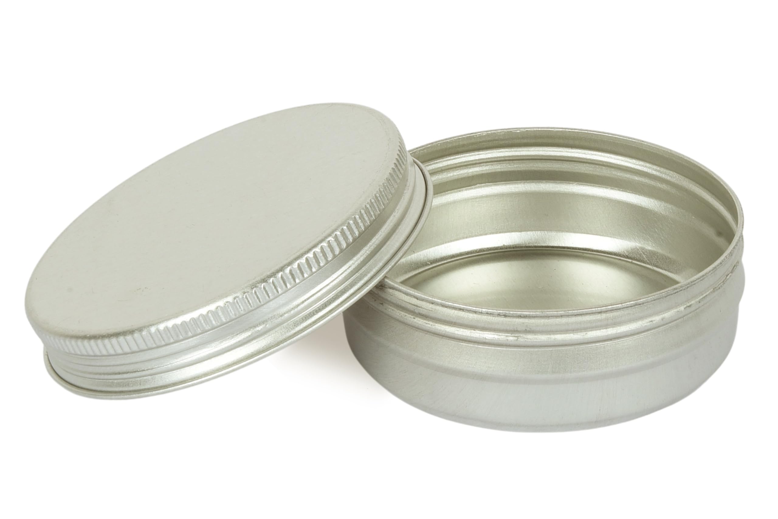 Kalart Creations 100 ml Aluminium Cosmetic Cream Container with Threaded lid & EPE liner, Pack of 5