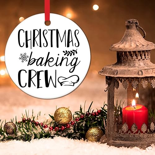 Vista 28 de Feliz Año Nuevo Yall Adorno de árbol de Navidad con citas divertidas Decoración de árbol de Navidad Recuerdo Feliz Año Nuevo Novedad Adornos