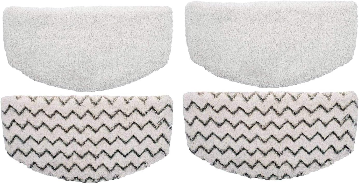Rongbenyuan Steam Mop Pads 4 pcs for Bissell Powerfresh Steam Mop 1940 1440 1544 1806 2075 Series, Model 19402 19404 19408 19409 1940a 1940f 1940q 1940t 1940w B0006 B0017