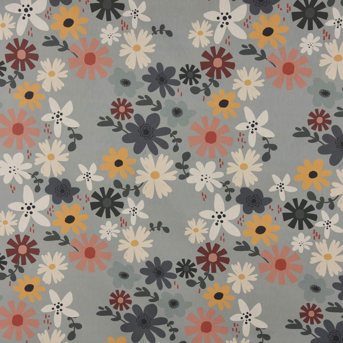 Bellissimi paraspifferi a mezzaluna con fiori e menta, diverse misure, lunghezza a scelta: 80 cm