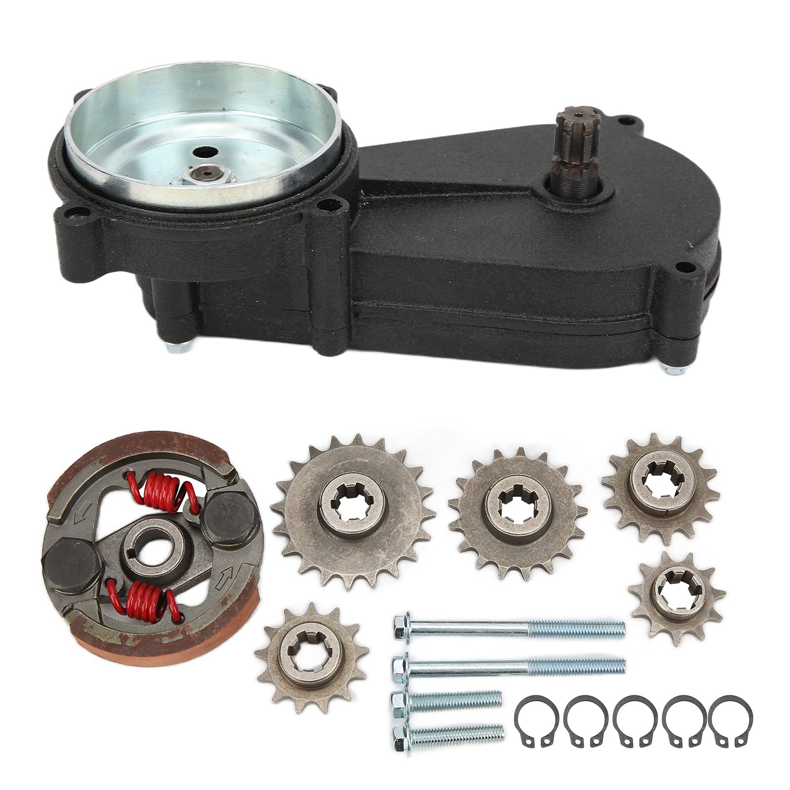 Kit de Transmisión de Engranajes Aleación de Metal Reemplazo para 43cc 47cc 49cc Pocket Mini Bike Scooter ATV