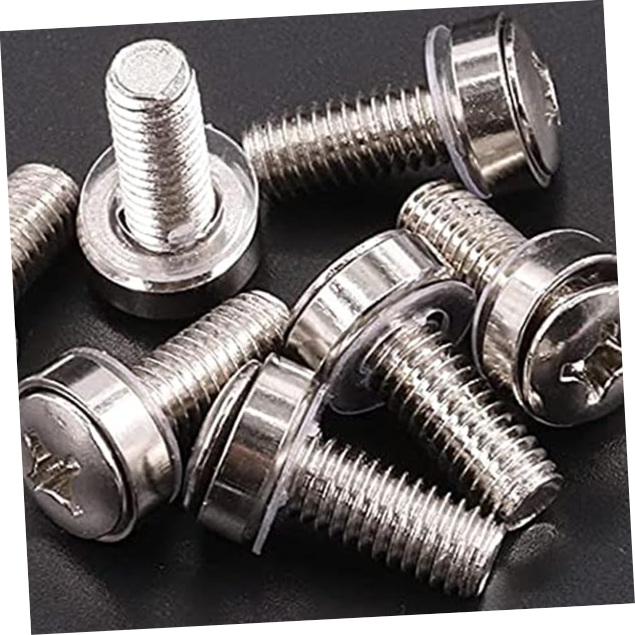 Serverrack Schrauben Metrisch aus Kohlenstoffstahl und Nickel Silber