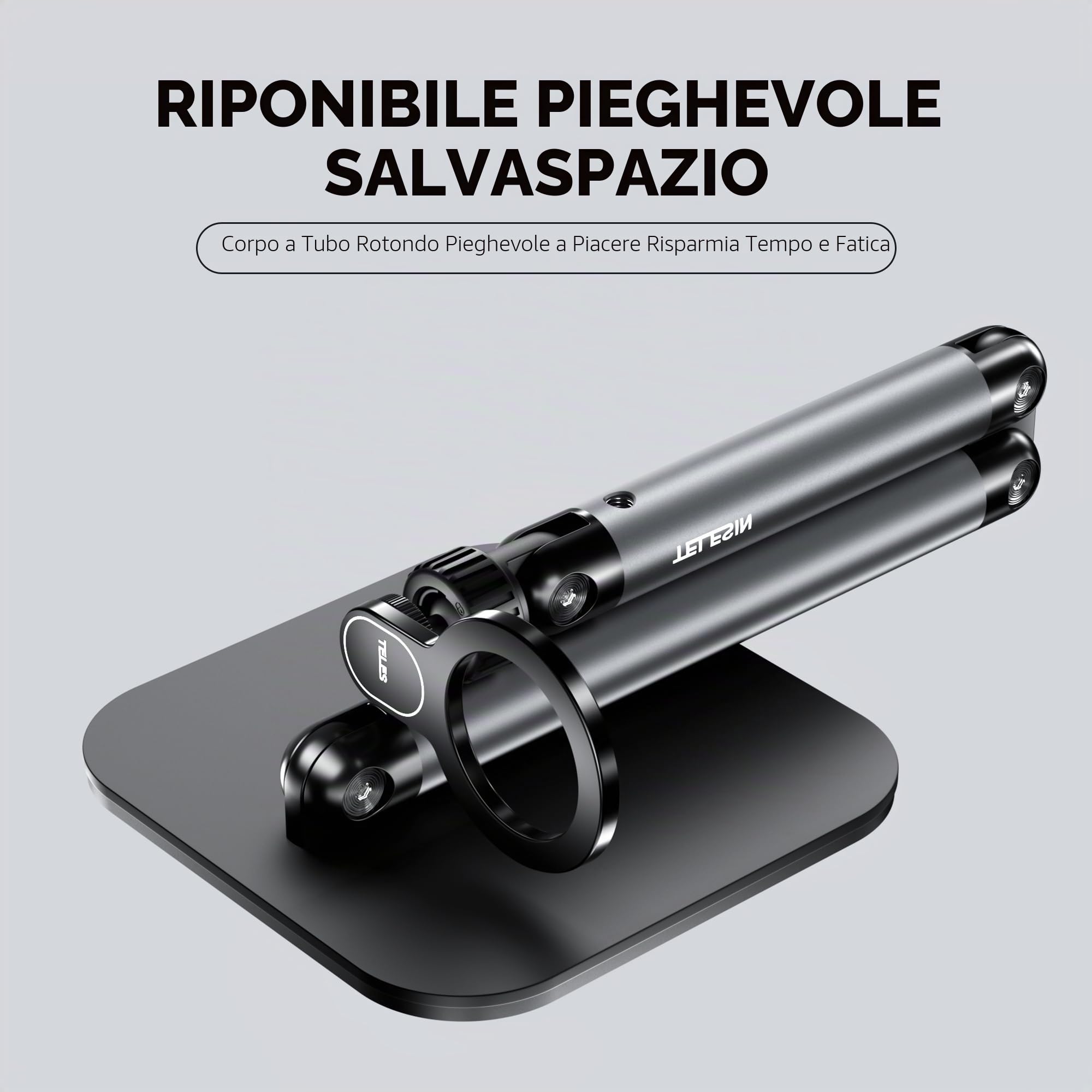 TELESIN° Supporto Magnetico da Tavolo per Telefoni, Supporto Tablet Magnetico con Altezza e Angolo Regolabili, Compatibile con MagSafe, Supporto Porta Poggia Scrivania per Magsafe/iPhone/Android/iPad