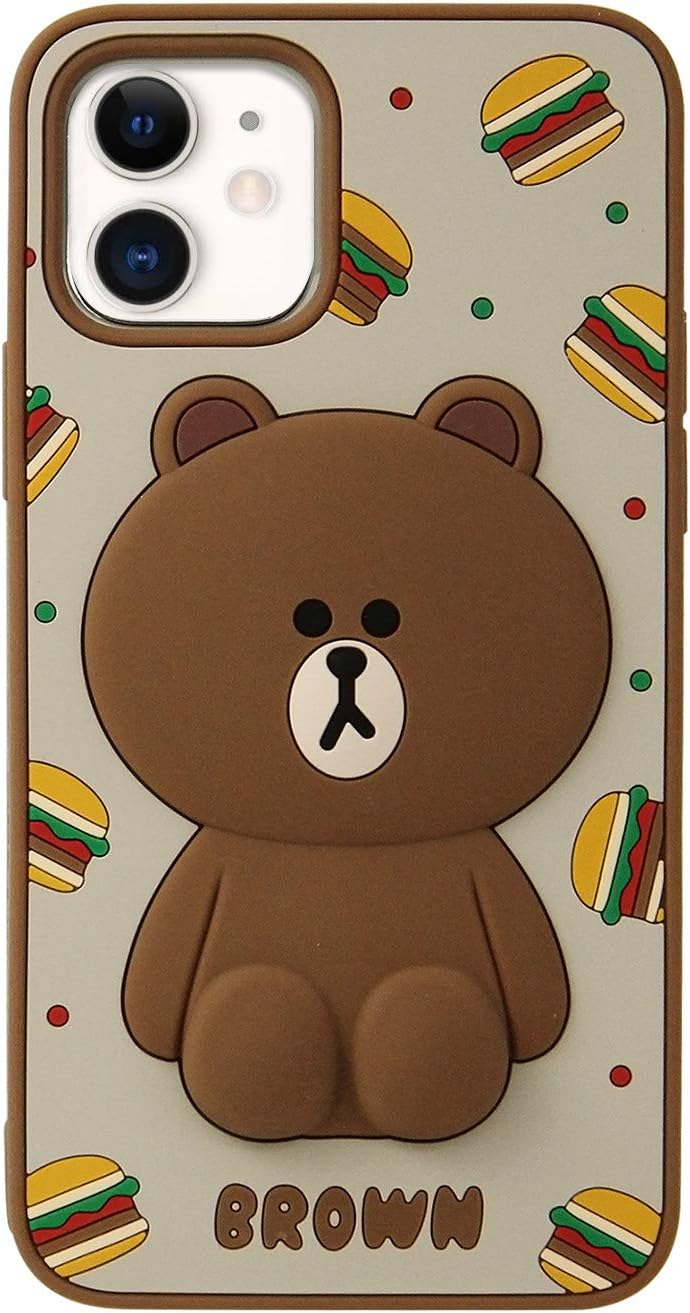 Amazon Line Friends Iphone 11 ケース Silicon Case ハンバーガーブラウン ラインフレンズ シリコンケース アイフォン カバー 6 1インチ 公式ライセンス商品 日本正規代理店品 Kce Csa003 ラインフレンズ Line Friends 家電 カメラ