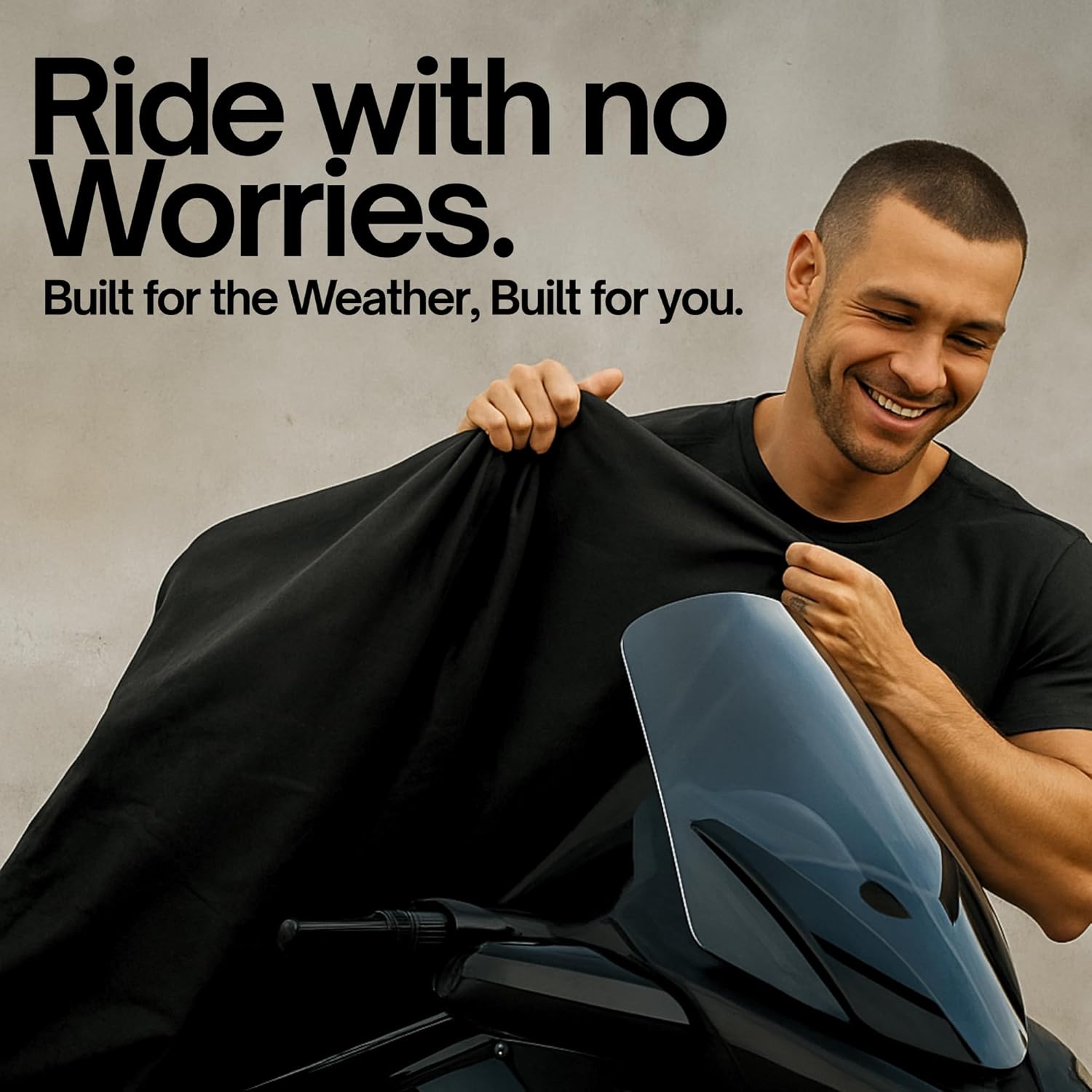 Formosa Covers Full Cover for Can-Am Spyder RT Touring/Sports ST Limited Accessory Custom Fit for 2019 or Older Models - Soft Windshield Liner, Antena Holes, Air Vents, Strong Elastic