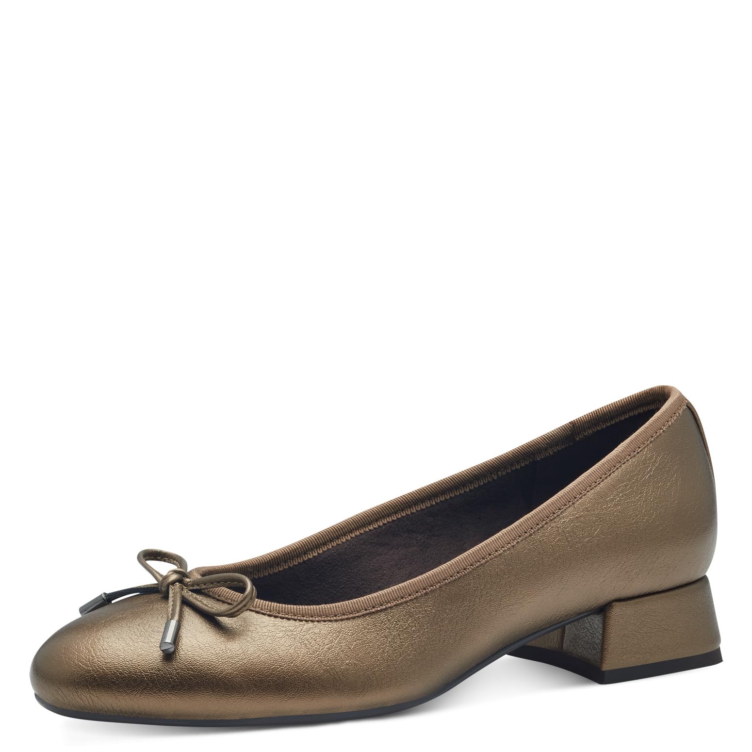 MARCO TOZZI Women's Elegant Pumps with Bow, Dark Gold, 8.5 UK