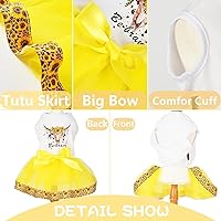 Vista 7 de Vestido de perro para primavera y verano, falda para perros pequeños, vestidos de cachorro, vestido de tul Yorkie Chihuahua, fiesta de cumpleaños