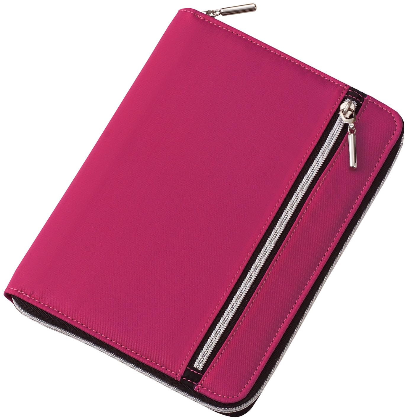 Rangement Nilon lei double fermeture éclair rose format B6 CN162P