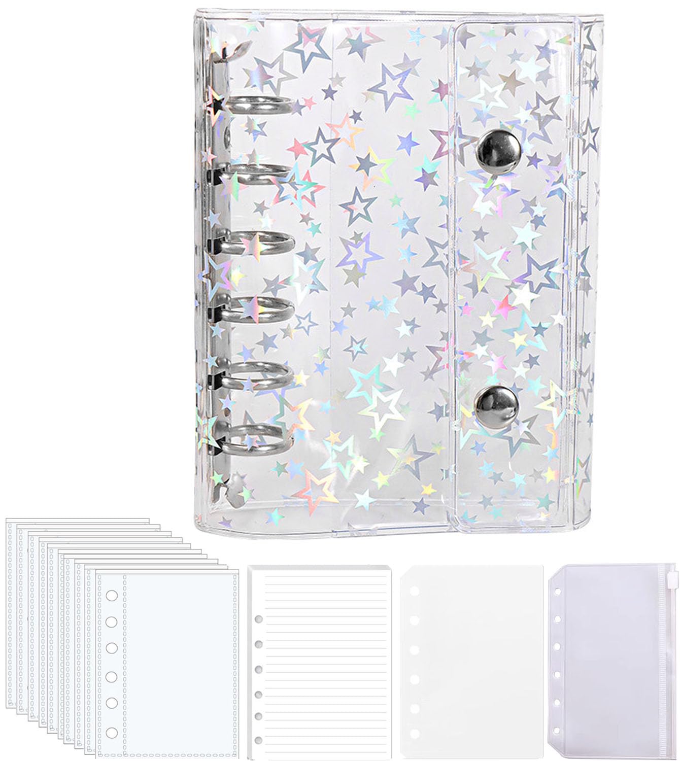 Amazon.co.jp: シール帳 a7 シール帳 バインダー 透明 【リフィル×10枚