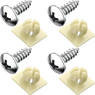 License Plate Screws with Nylon Inserts