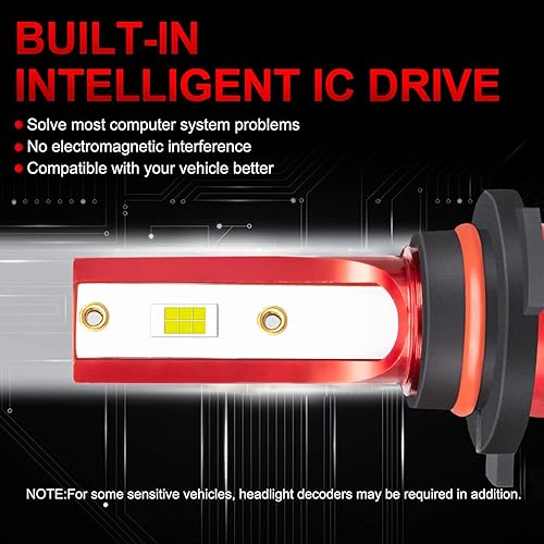 Miniatura 2 de NSDXCT Compatible con Dodge RAM 1500 2500 3500 4500 (2009-2018) bombillas LED para faros delanteros sin proyector, haz alto 9005 + bombillas LED de