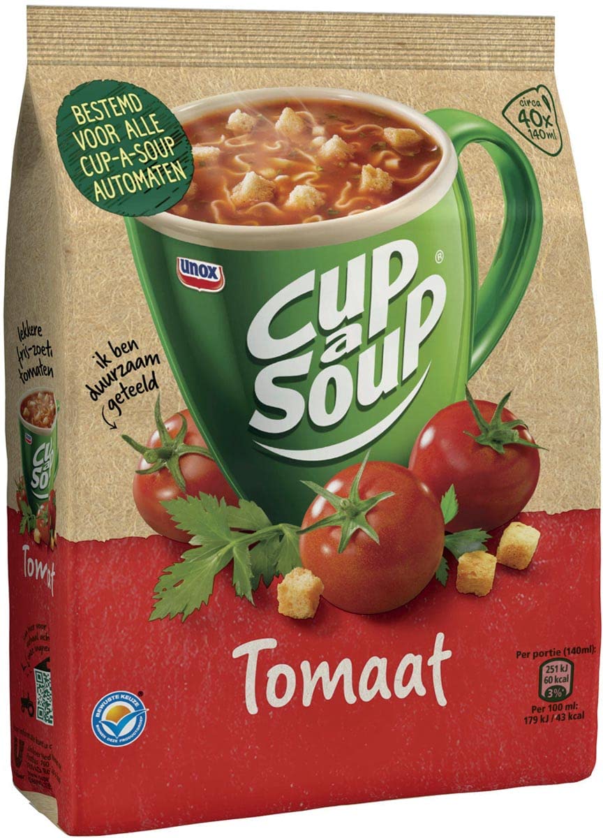 Cup-a-Soup Unox machinezak tomaat 140ml