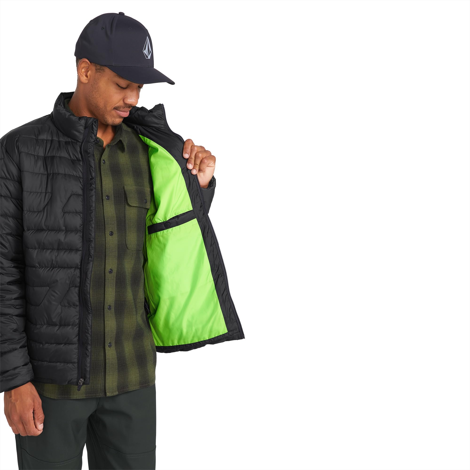 Volcom Weestone Puff Lightweight Mock Neck Zip Jacket Weestone - Giacca leggera con collo alto e cerniera Uomo