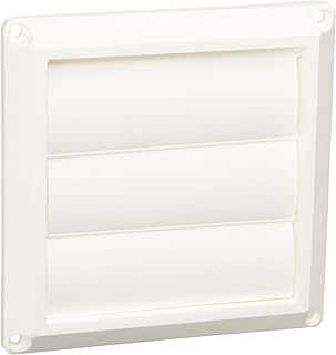 Lambro 1475W White Plastic Louvered Vent, 3-Inch