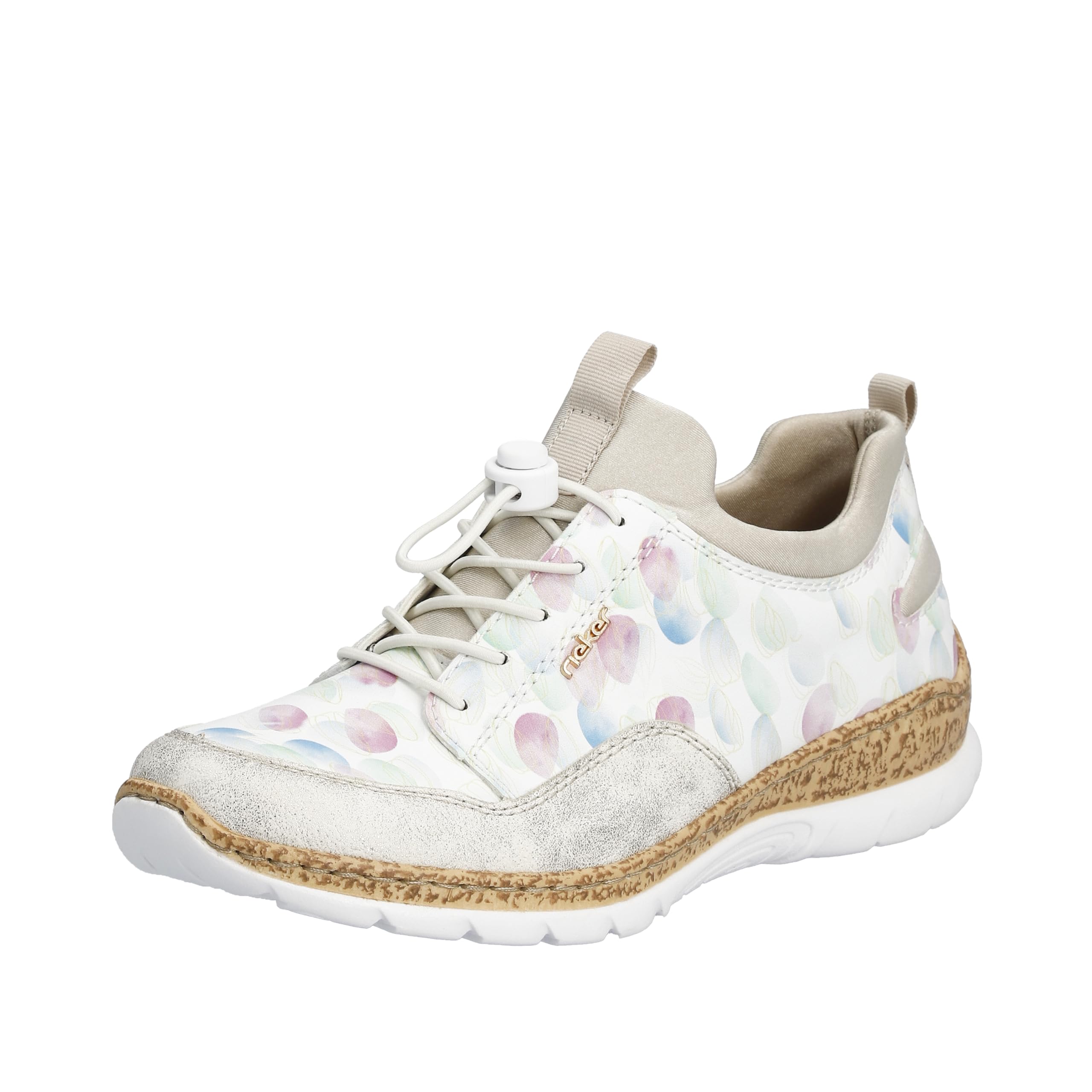 Rieker Adult Master Item Beige Gold White Multidrop Other, Multicoloured, 3.5 UK
