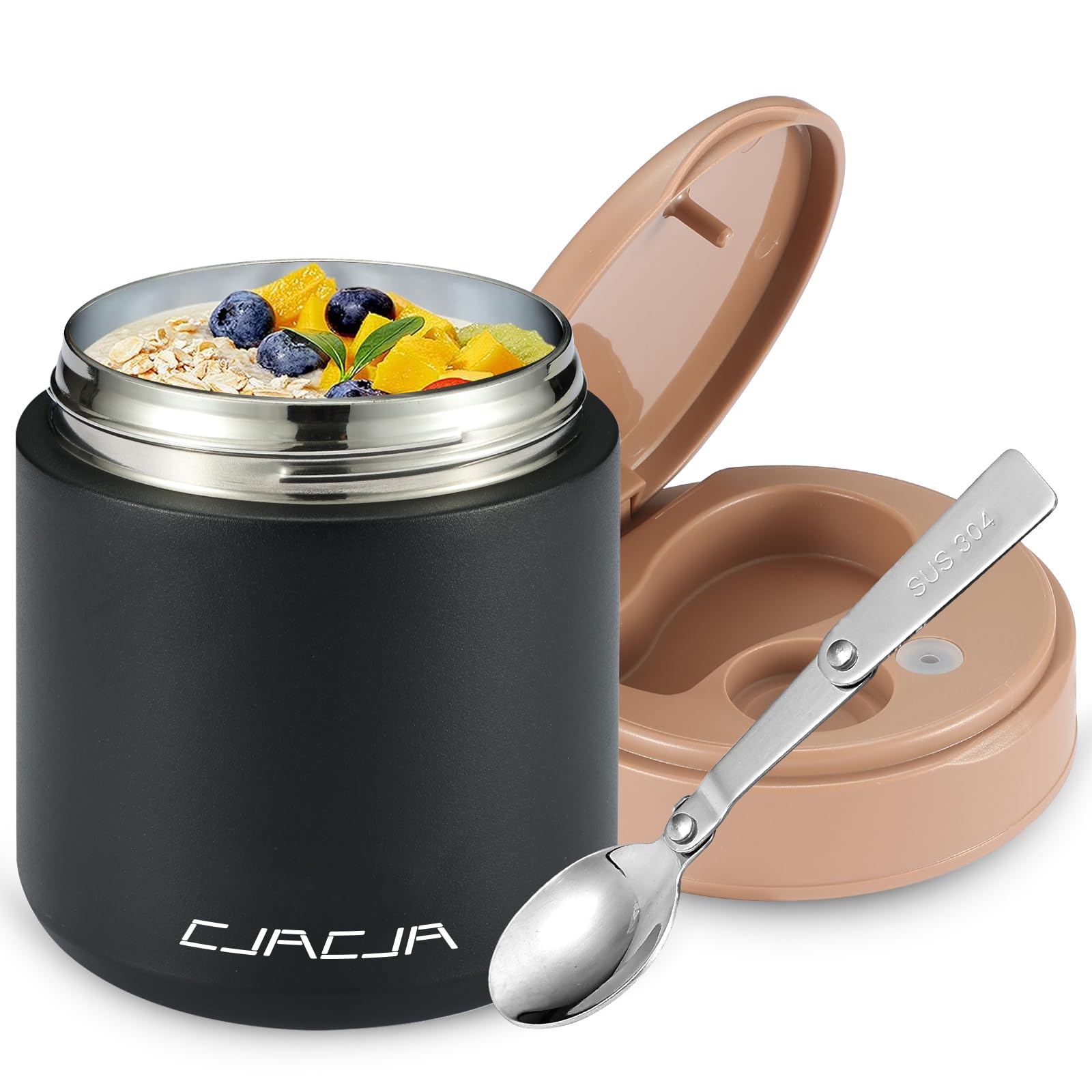 CJACJA Insulated Food Jar for Kids