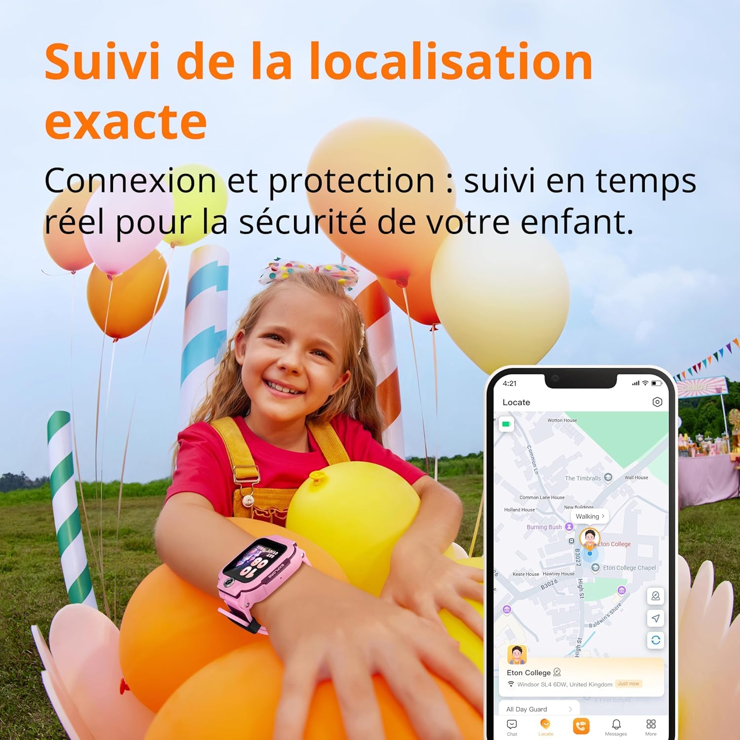 imoo Watch Phone, Montre connectée 4G pour Enfants avec appels vidéo HD, Suivi GPS en Temps réel, Étanchéité IPX8 (Z3, Bleu)