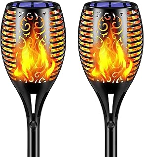 Epyz Solar Light Outdoor Waterproof Flickering Flame Mashaal Lamp 96 Led Auto On/Off for Yard Garden Party and Festival De Price In India