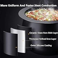 Vista 5 de Máquina de cocción automática, procesador de alimentos comercial con cuchara de sopa, máquina multifuncional para cocinar salteando para cocinas