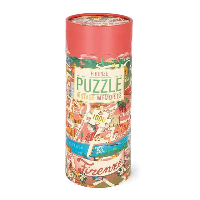 Foto 4 de 4 de Legami - Rompecabezas de 1000 Piezas, Tema Florencia, Incluye Póster Guía y Bolsa Contenedora, L 68 x H 48 cm