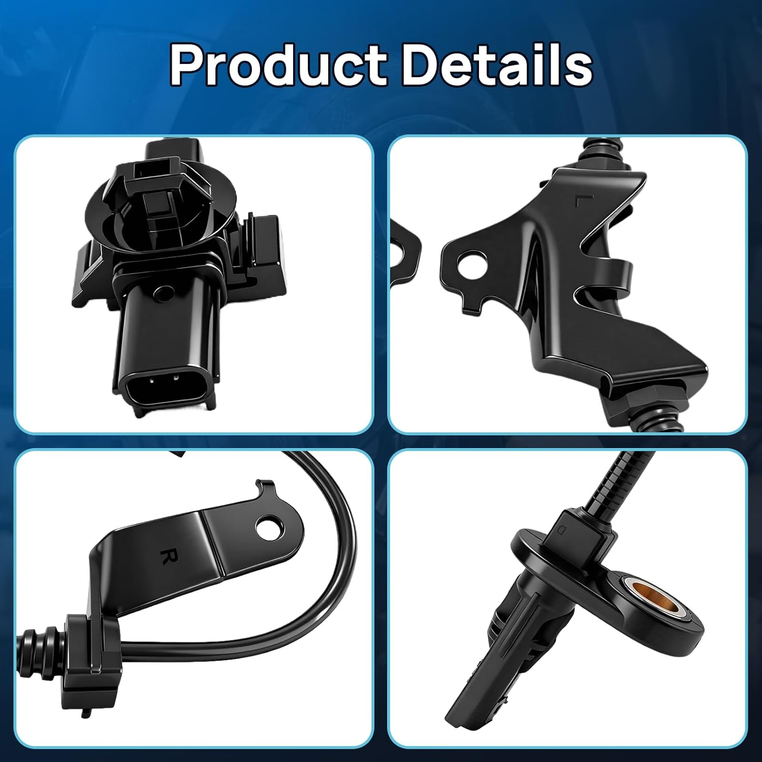 ABS Wheel Speed Sensor Front Left Right Fits for 2008-2012 Honda Accord, 2009-2014 Acura TSX, 2008 2009 2010 2011 2012, Driver and Passenger Side ABS Sensors, 57450-TA0-A01, 57455-TA0-A01, 2Pcs