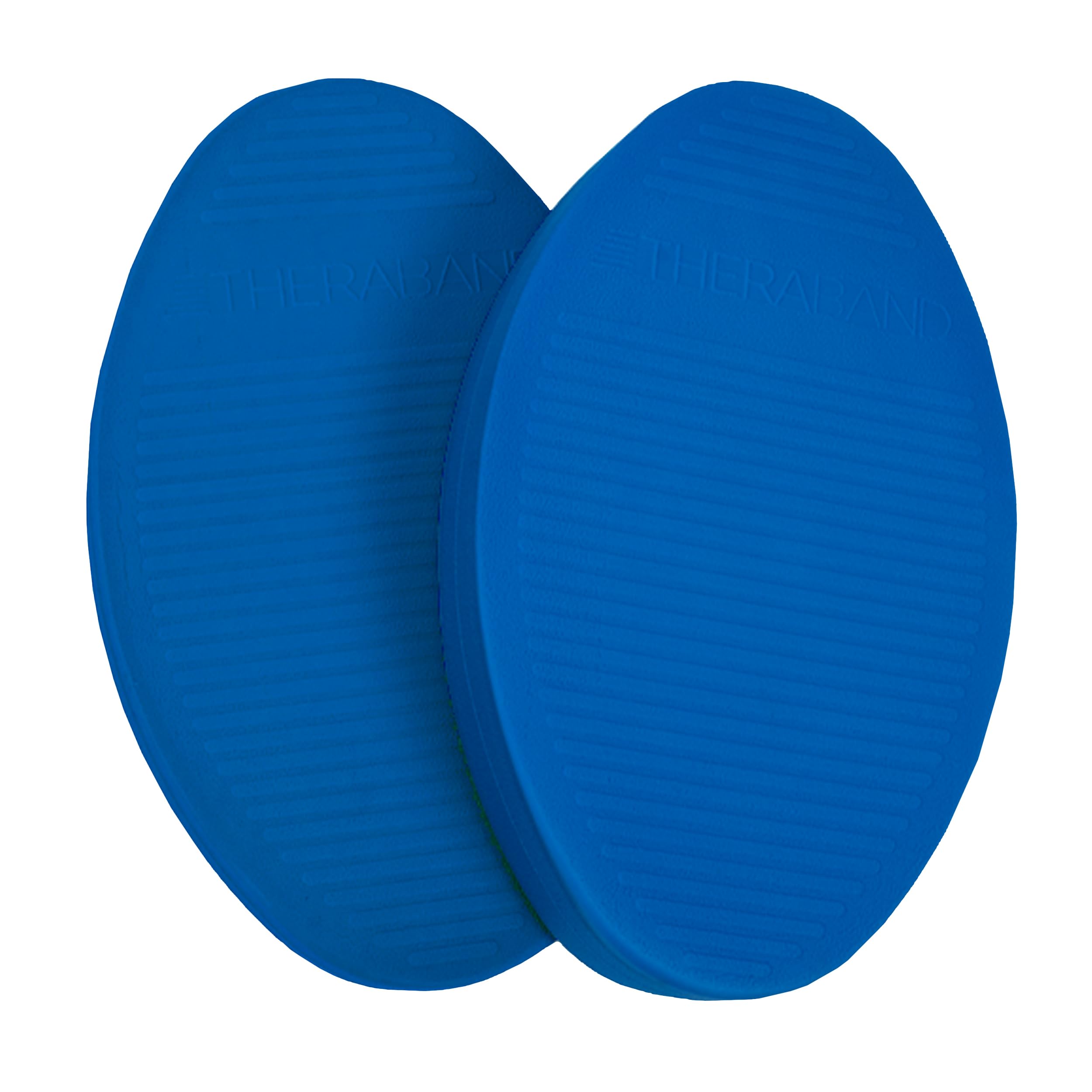 THERABAND Stability Trainer Pad, Intermediate Level, Soft, Set of 2, Blue Foam Balance Pad for Physical Therapy, Exercise Pad for Core Strength,