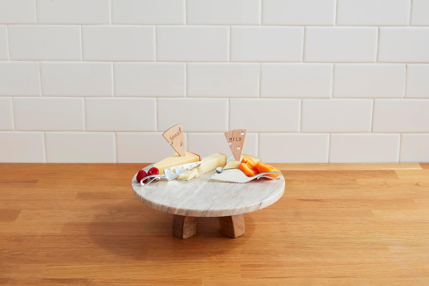 Mud Pie Circa Charcuterie Utensil Set; knives 5 1/2" | marker 2 3/4"