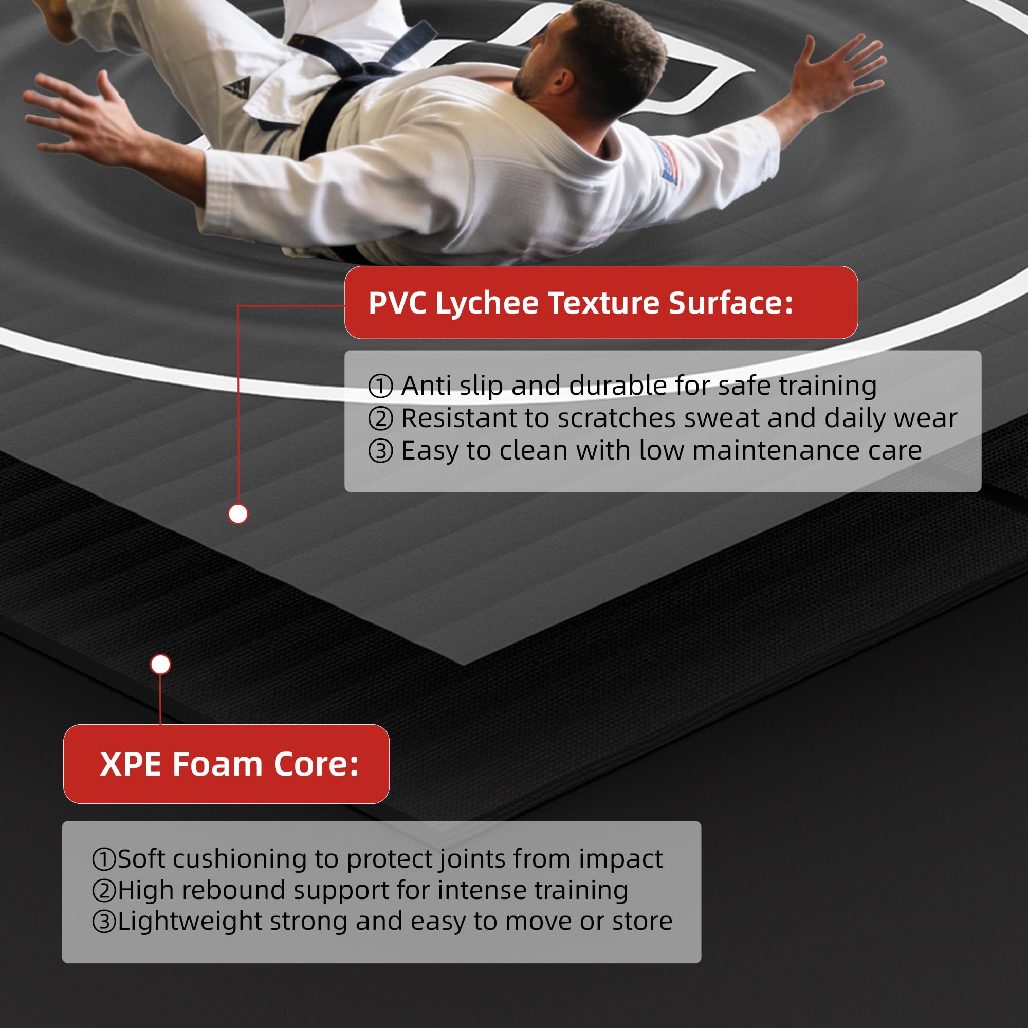 Amazon.com : HFPFTS Wrestling Mat for Home Training BJJ MMA Jiu