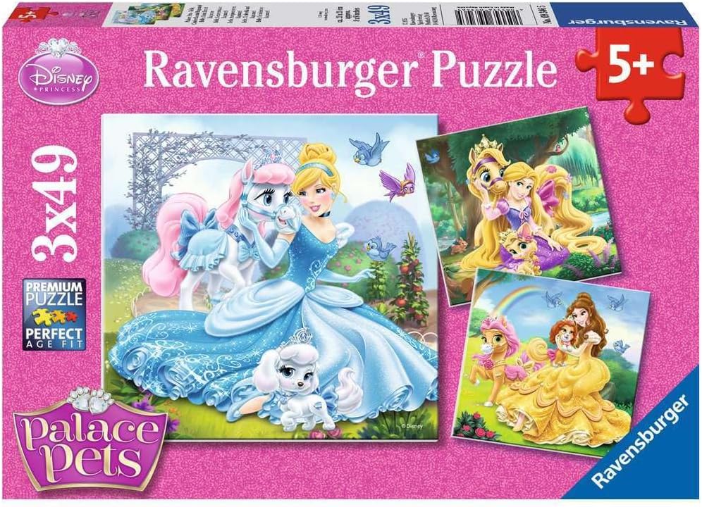 Ravensburger 3x49 Parça Disney Prensesleri Belle Cinderella Rapunzel Puzzle