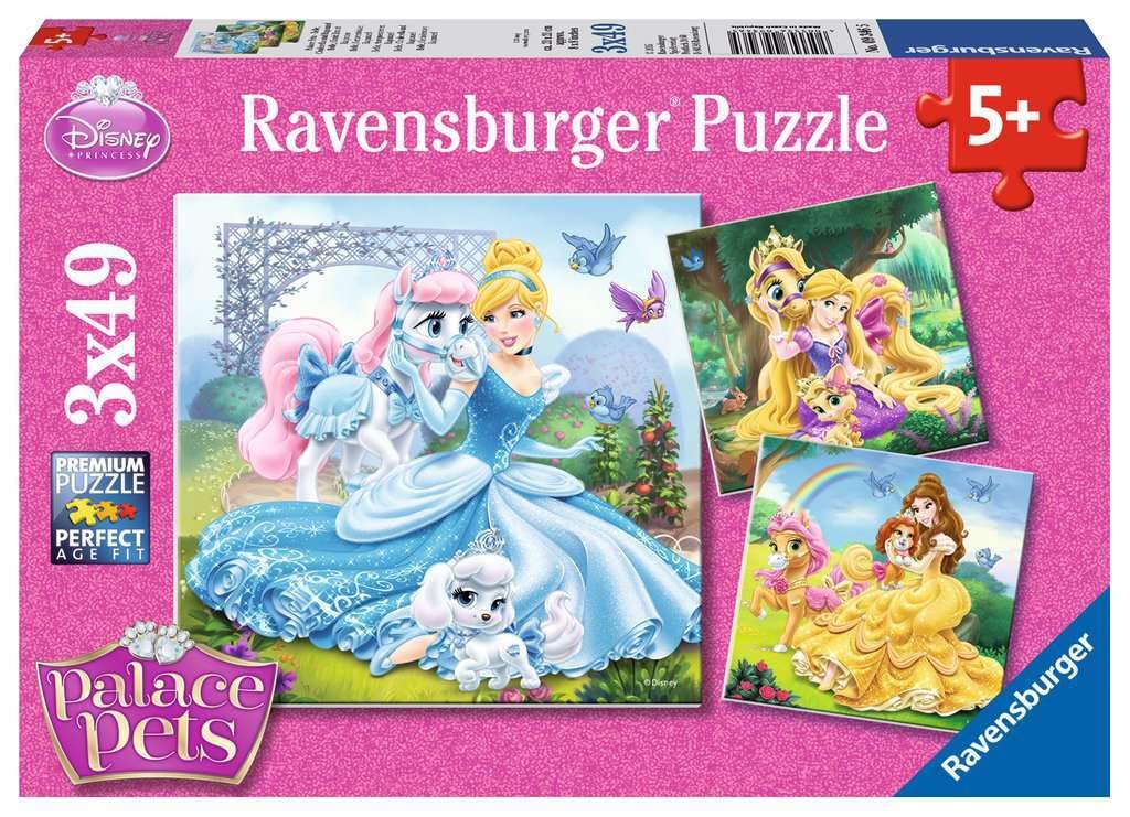 Ravensburger 09346 5 "Belle, Cinderella And Raiponce Puzzle (147-Piece)