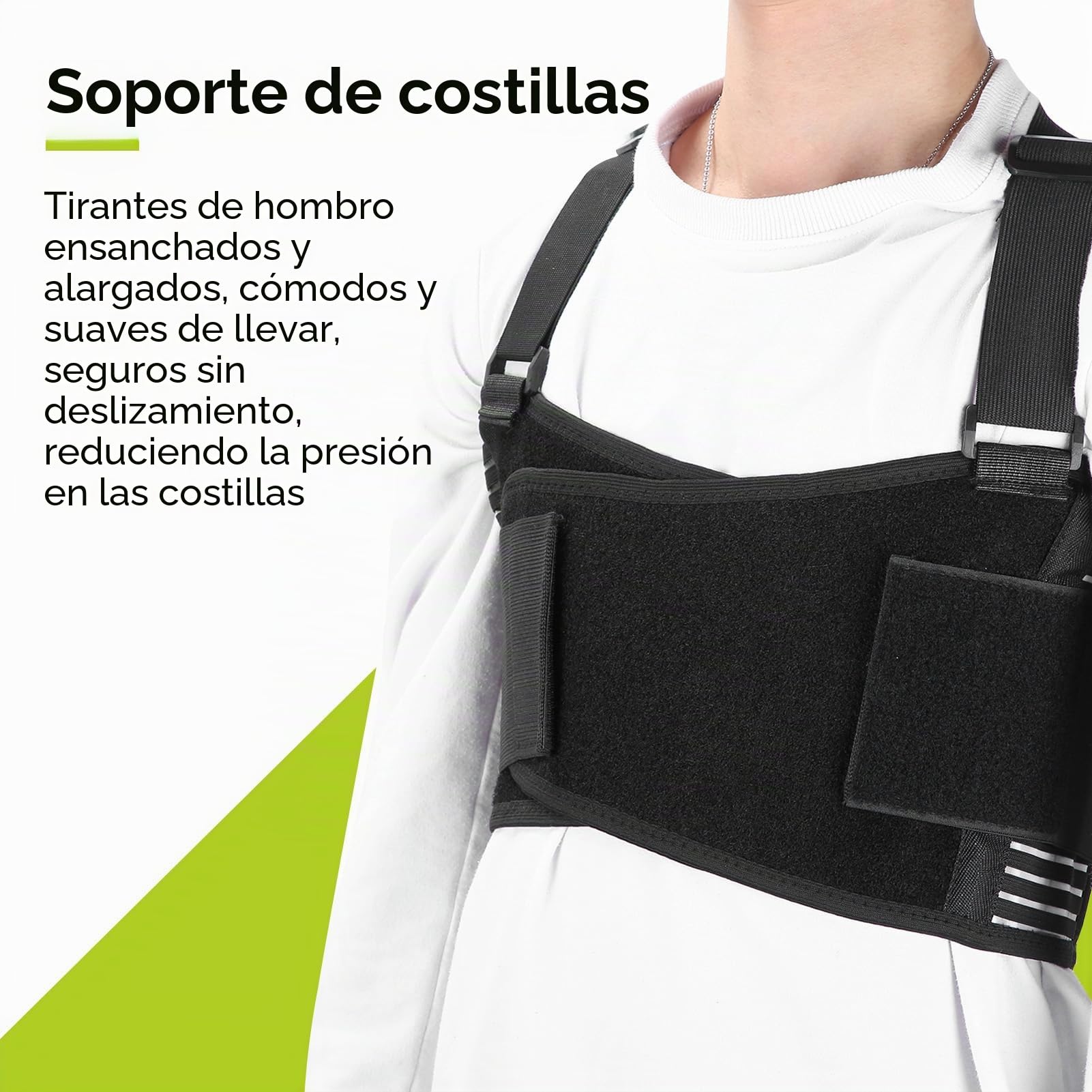 Vendaje Para Costillas Rotas, Vendaje Ajustable Transpirable Para La Cadera Vendaje Protector Lumbar Correa Protectora Costillas Envoltura Compresión Para Mujeres Y Hombres Alivio Para Costillas Rotas