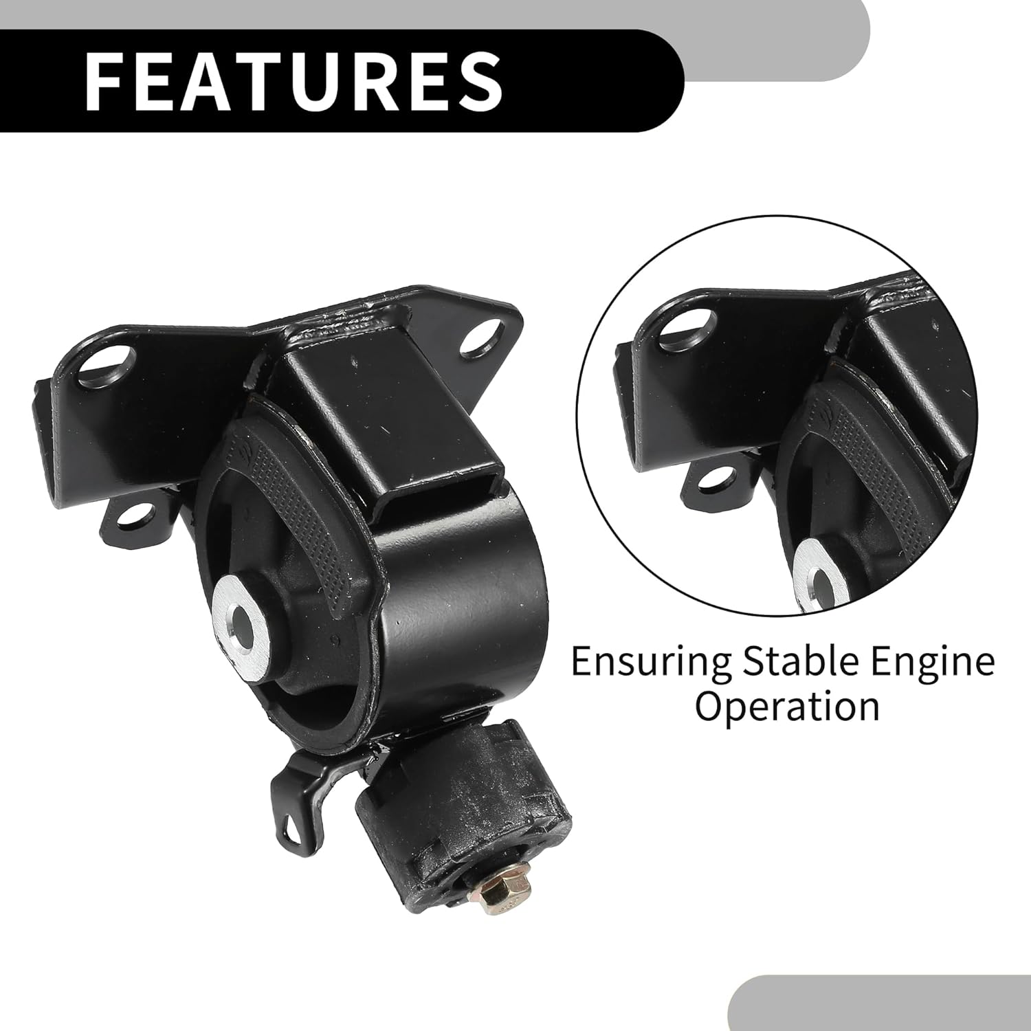 Engine Motor Mount No.123720D110 - Car Left Left Engine Mounting - for Toyota Corolla 1.8L 2003-2006 1 Pc