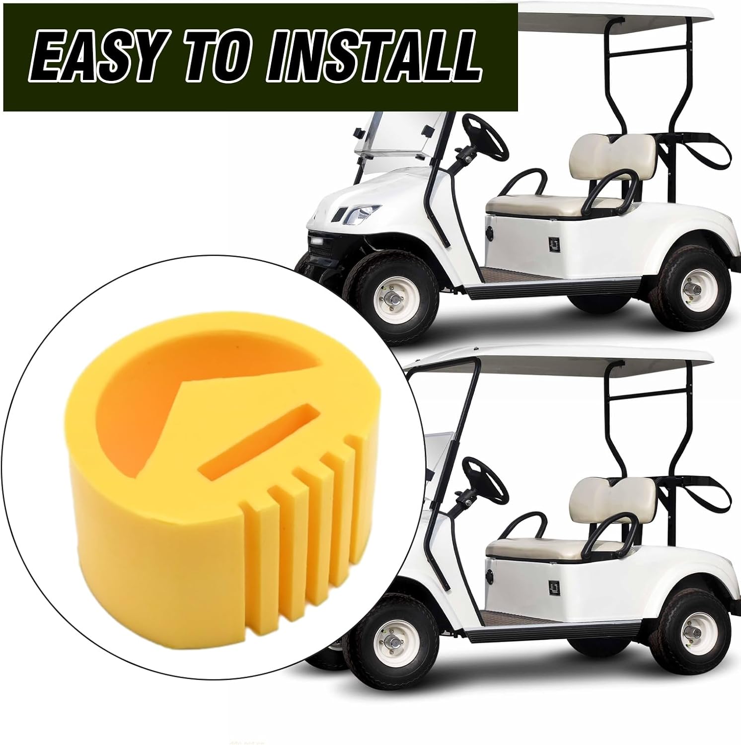 5 Pcs 1012164 Golf Cart Motor Engine Mount Snubber, Replacement for Club Car DS Gas 1984-Up Precedent 2004-Up Gas Golf Cart Engine Snubber, Replaces 1025403-01