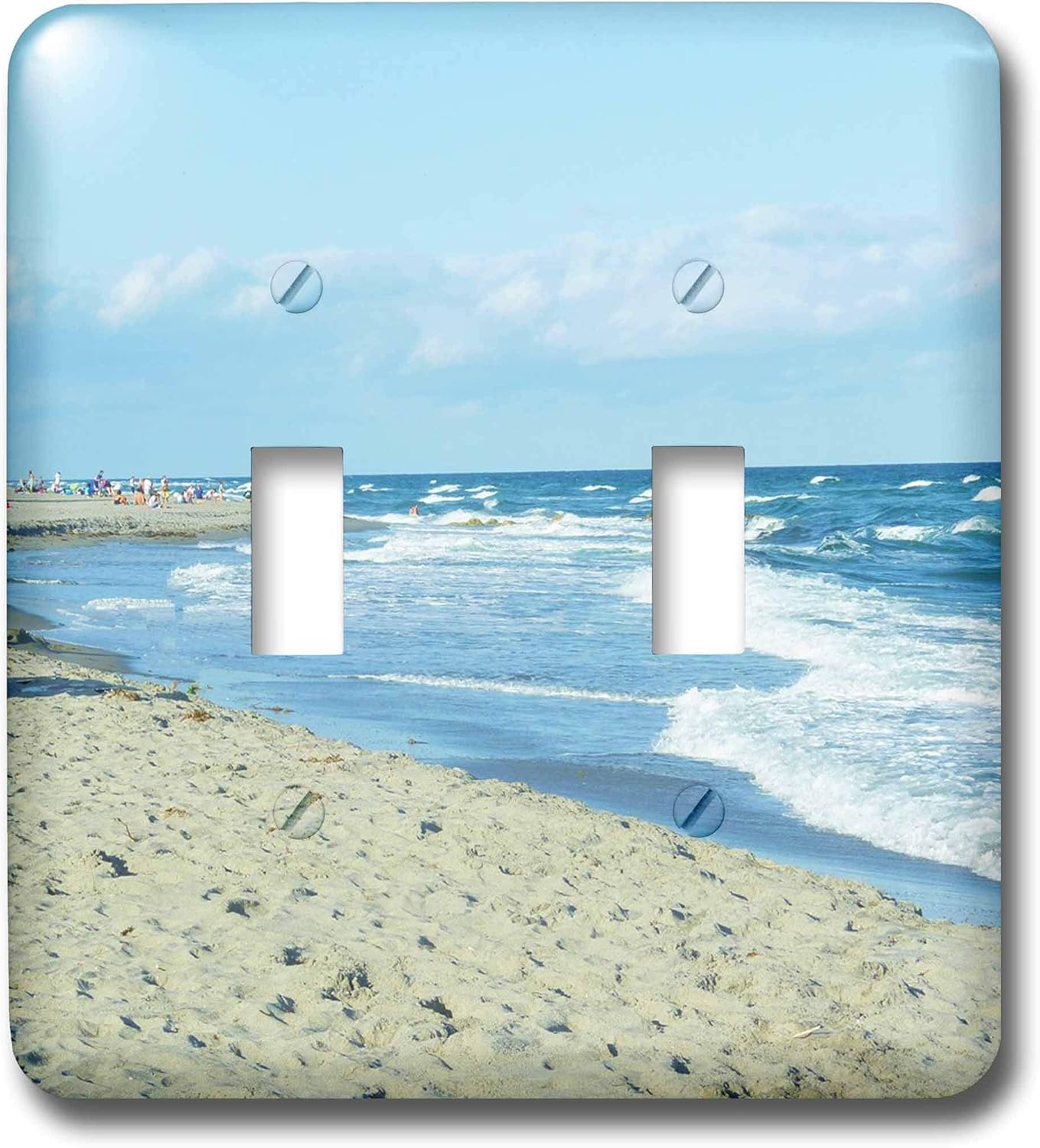 3dRose LLC lsp_18991_2 Ocean Waves Double Toggle Switch