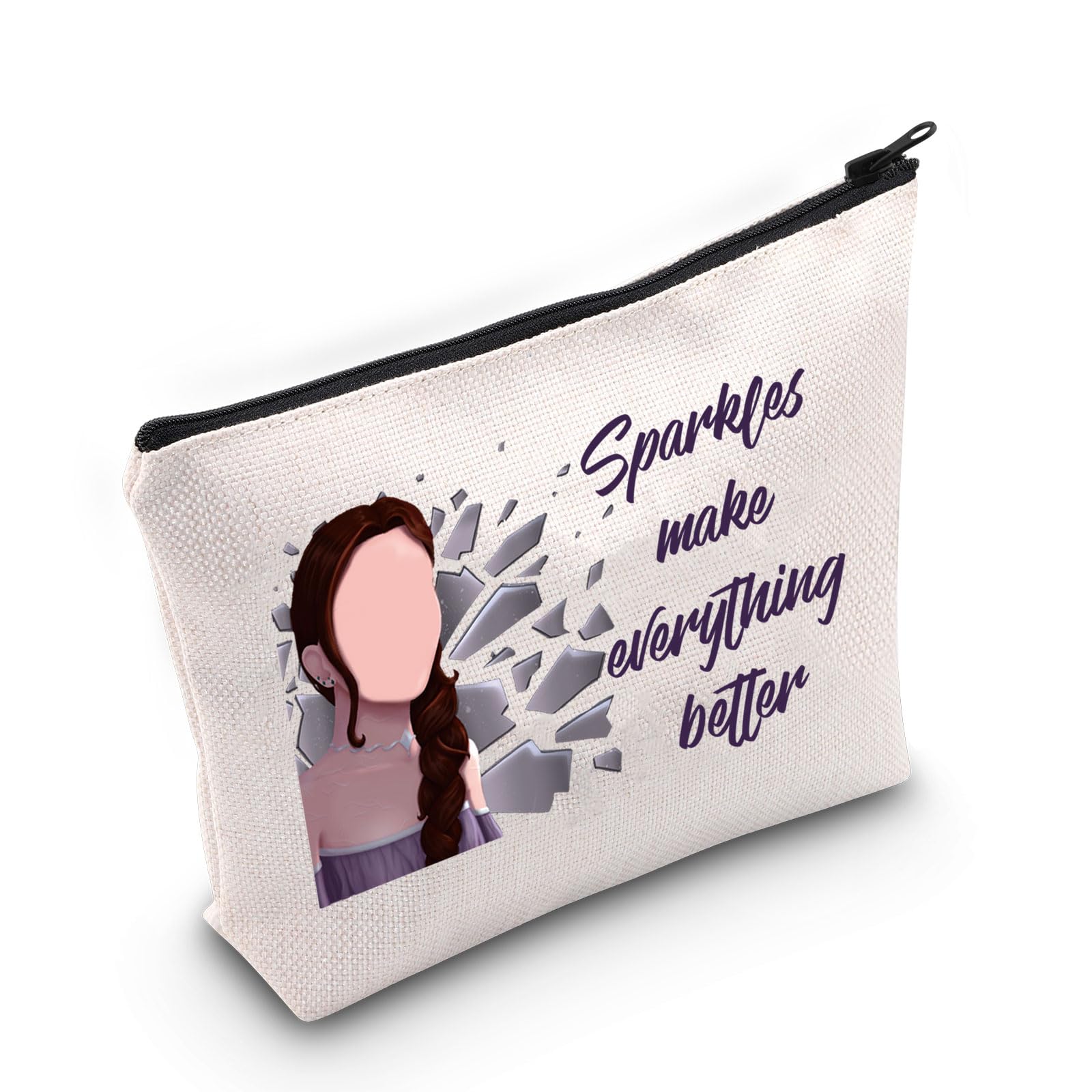 JNIAPLost Cities Bookish Cosmetic Bag Toiletry Pouch Keeper of The Lost Gift Makeup Bag Sparkles Make Everything Better