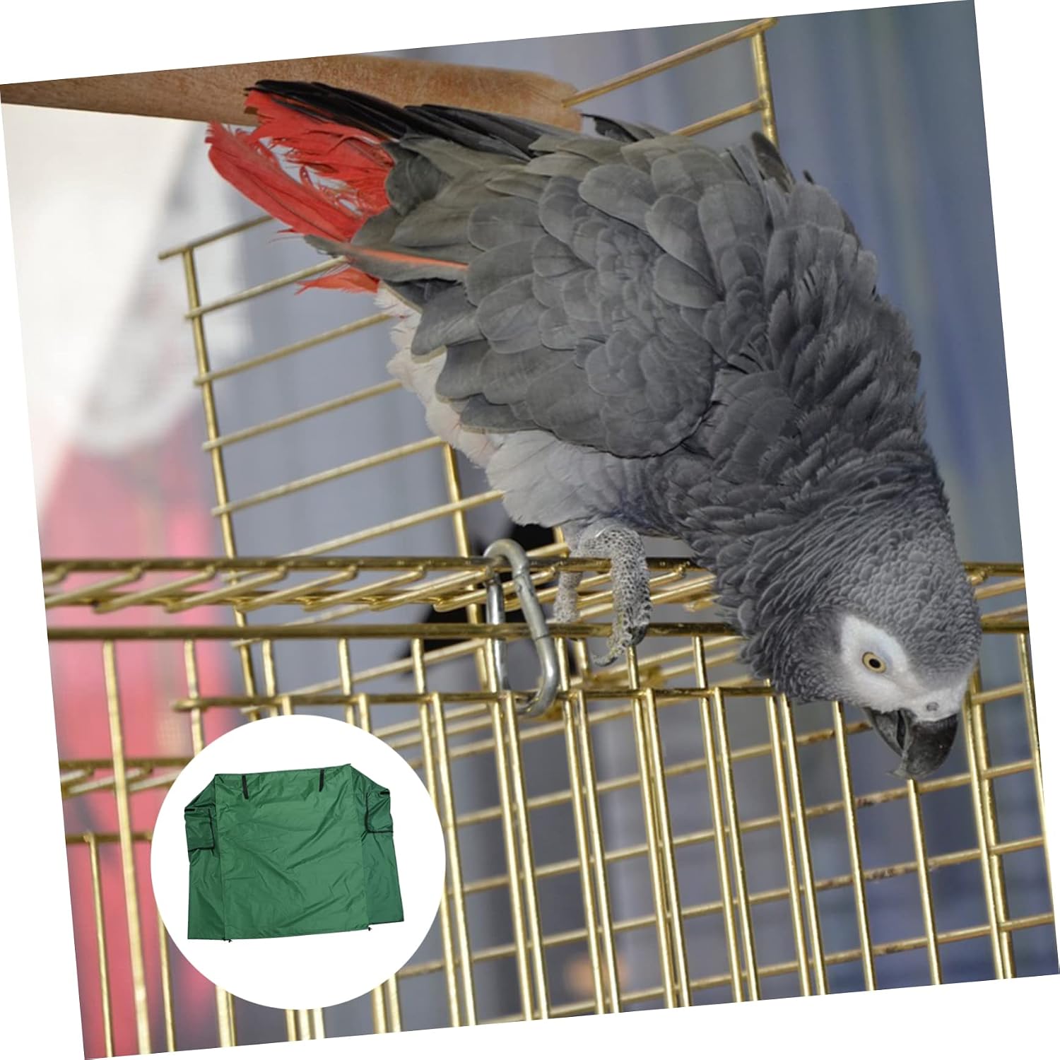 Yardwe Birdcage Protective Cover Outdoor Bird Cage Shield Dust Cover for Bird Cages Easy to Install Fits