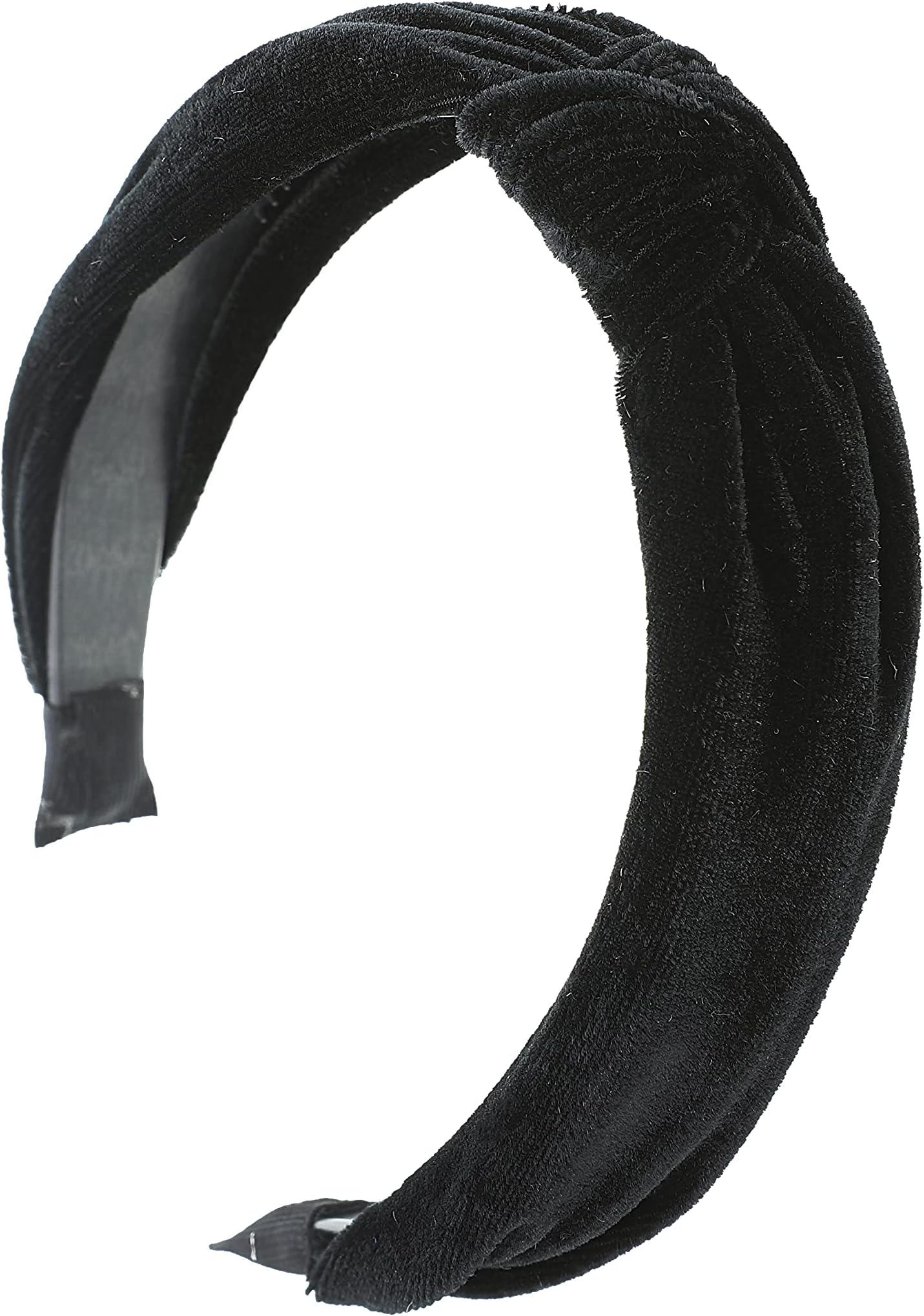 Motique Accessories Black Velvet Knotted Headbands for Women