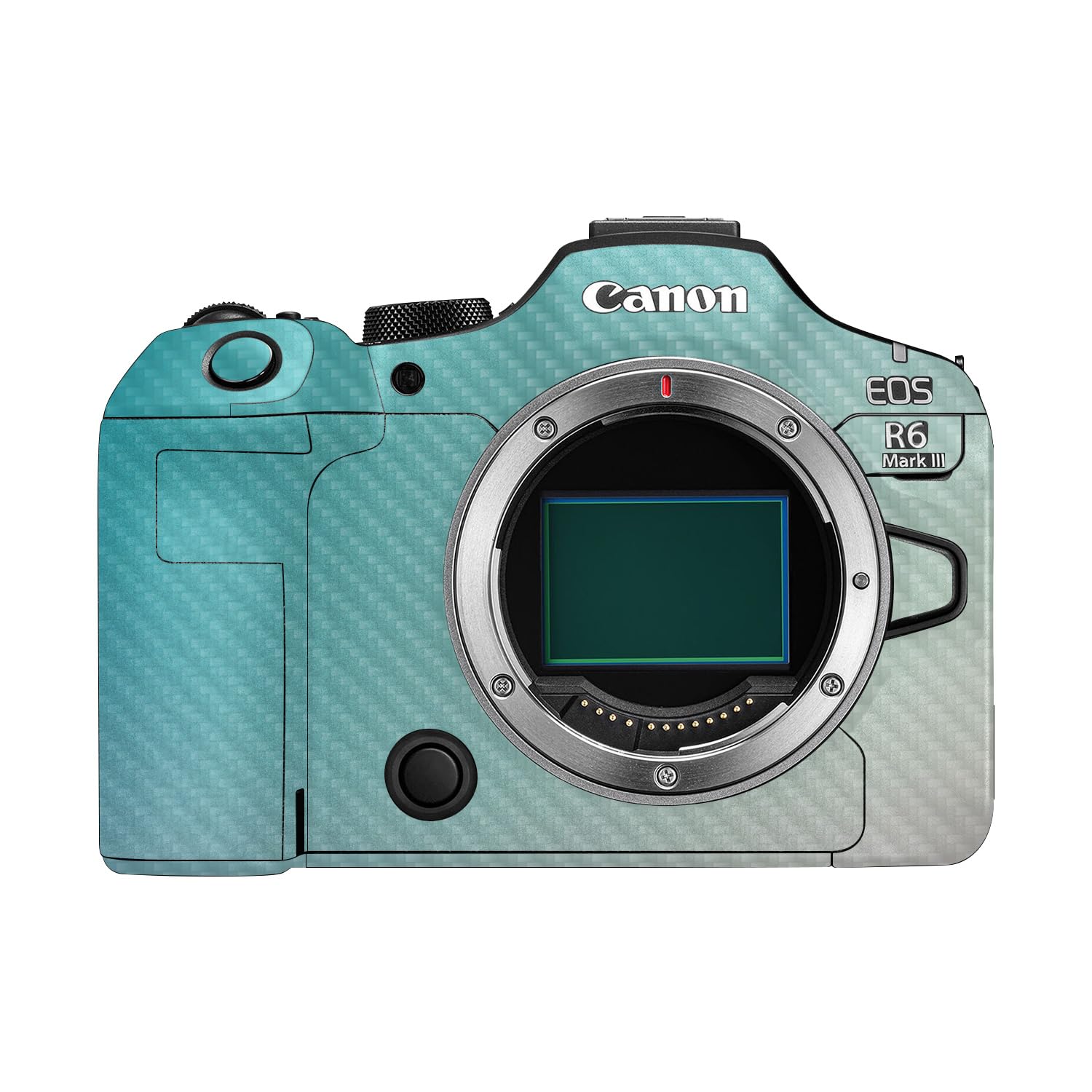 Carbon Fiber Camera Skin Compatible with Canon EOS R6 Mark III (2025) - Vivid Fog - Premium 3M Vinyl Protective Wrap Decal Cover - Easy to Apply | Crafted in the USA by MightySkins