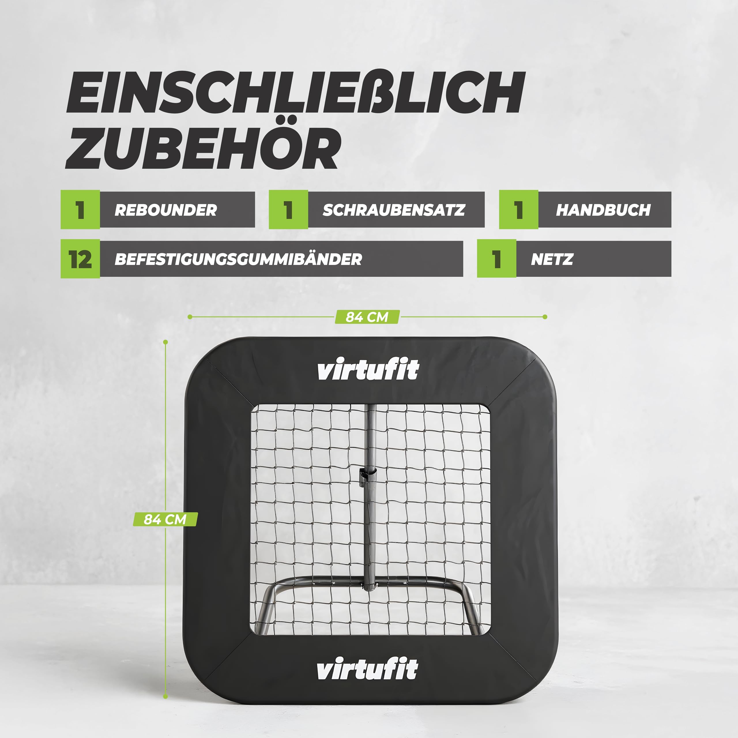 VirtuFit Fußball-Rebounder Serie – verstellbar & klappbar – ideal für Kindertraining & Technikübungen