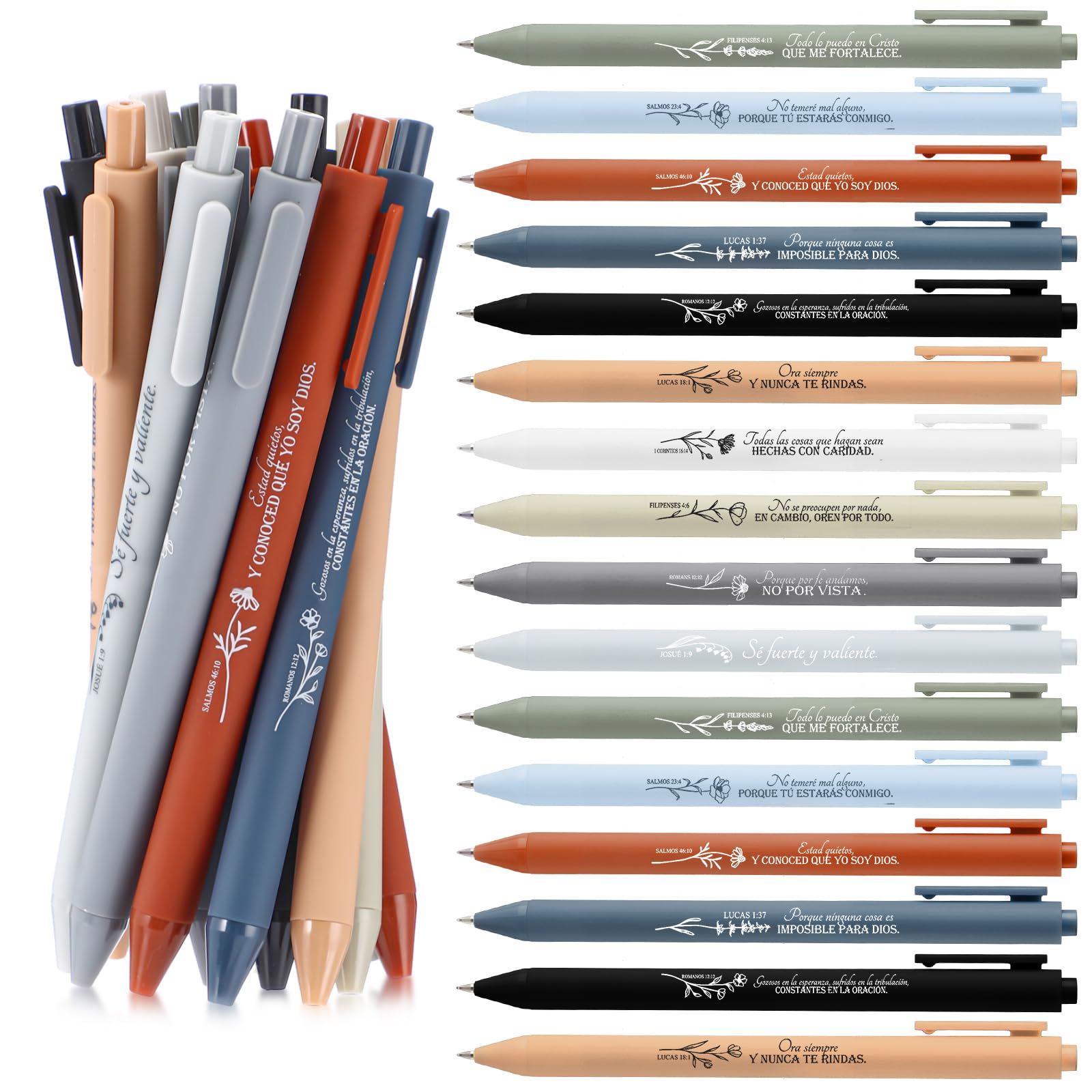 Sayglossy 50 Pcs Christian Easter Gifts Bible Verse Pens for Scripture Ballpoints Bulk Party Favors Church Mom Office Sunday School Religious