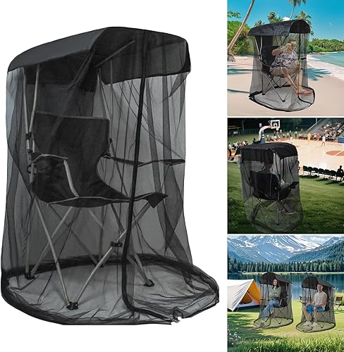 Miniatura 4 de Travel Friendly Chair Seat with Included Shade Cover Waterproof Polyester Screen for Outdoor Beach Use