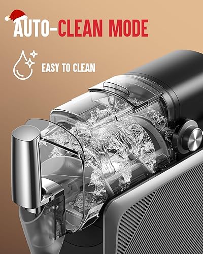 Miniatura 5 de Máquina de granizado no necesita hielo de 68 onzas, máquina de granizado para el hogar con pantalla LED y 5 modos preestablecidos, limpieza