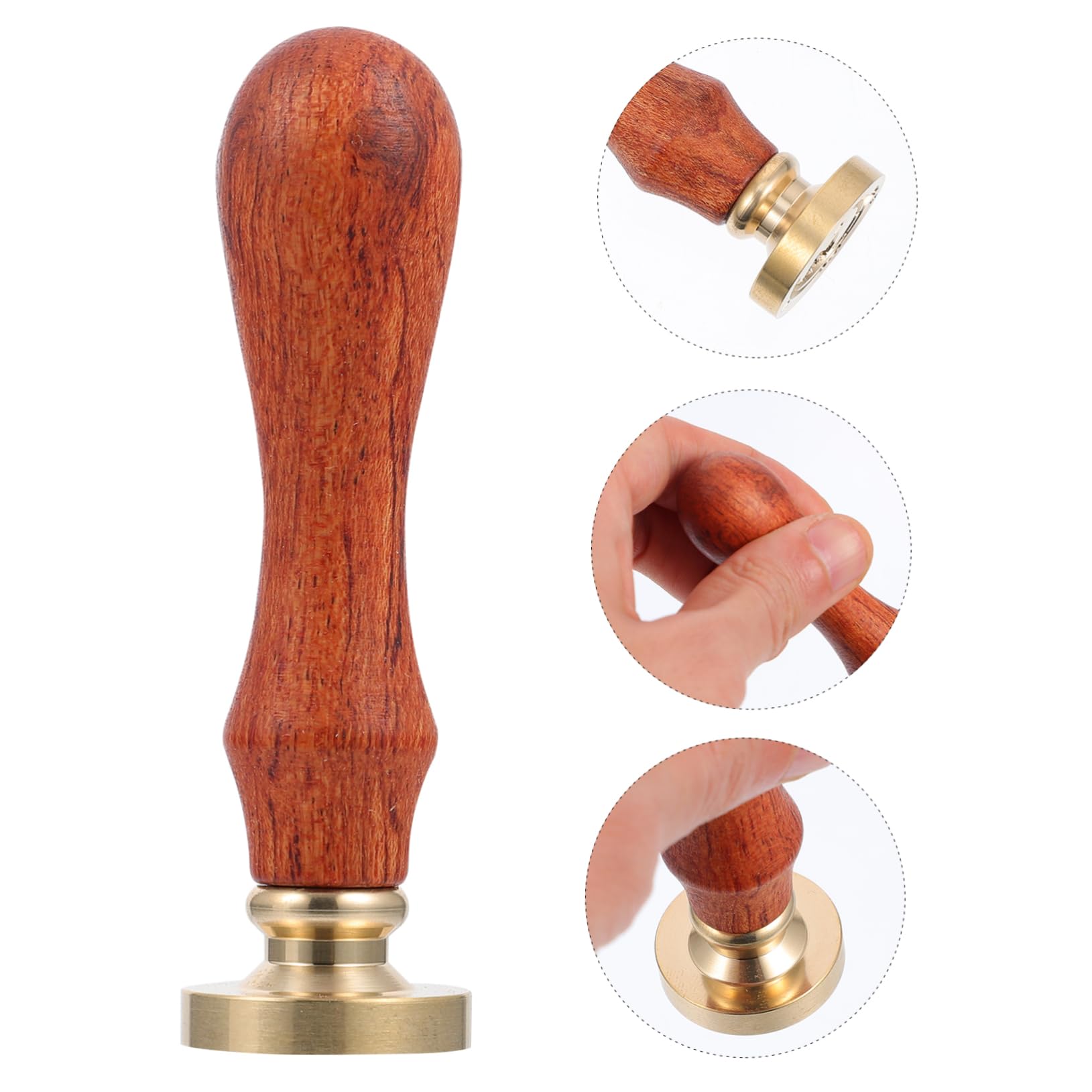 Housoutil 3 Stck. Retro -feuerlackdichtung Geprägt Name Wachsstempel Wachssiegelstempel Briefmarken Unterschrift Gold Thematisiert Diy-dekorstempel Mond Und Diy -dekoration Holz