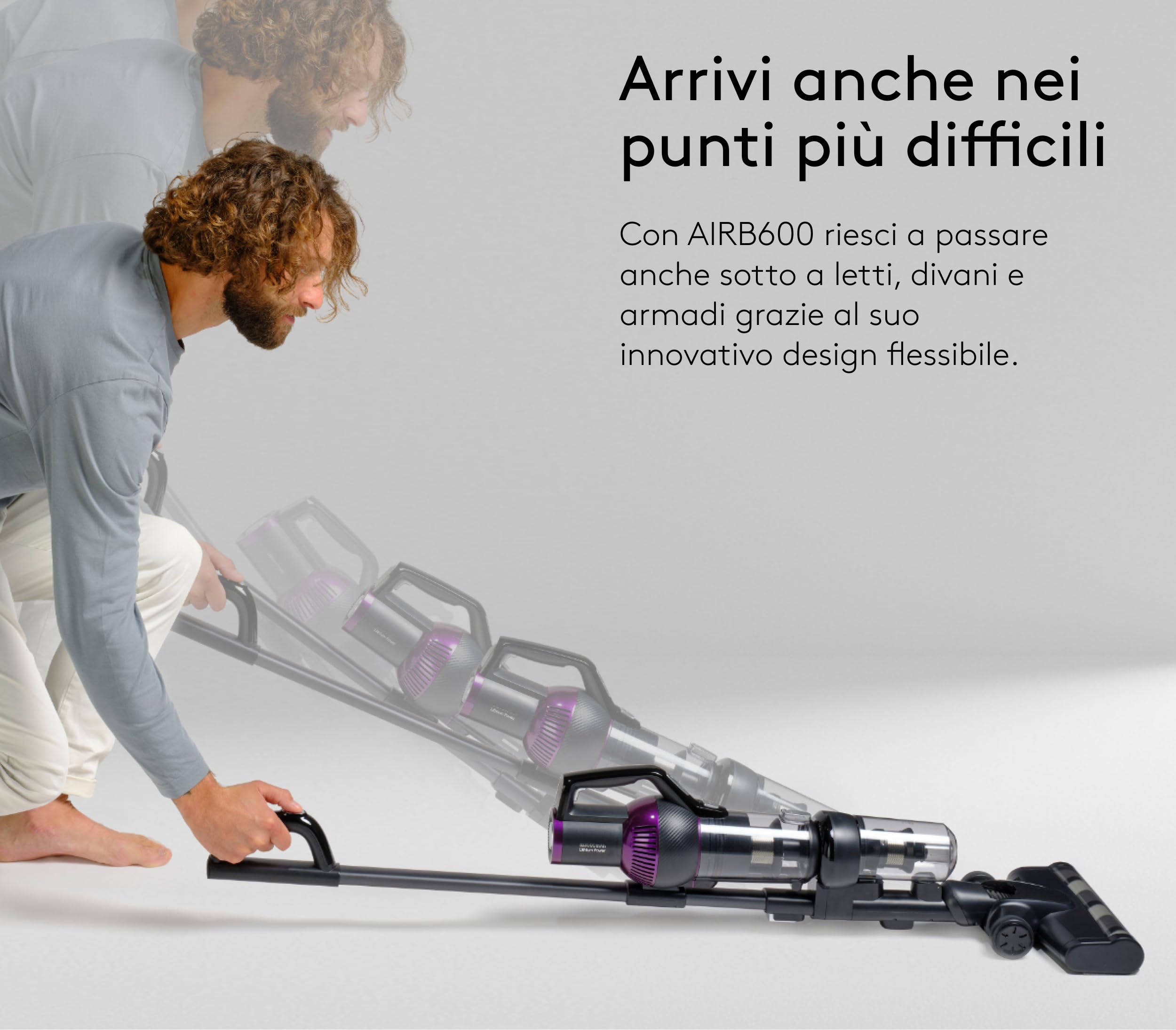 VIOLA Aspirapolvere Senza Fili, 80Min/28,8V/600W Scopa Elettrica Senza Fili, Aspirapolvere Potente, Aspirapolvere Verticale con Batteria Rimovibile per Tappeti/Peli Animali, Divani, Nero